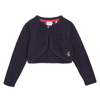Baker by Ted Baker Girls' navy cropped cardigan